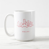 Dallas Texas Skyline Koffiemok (Links)