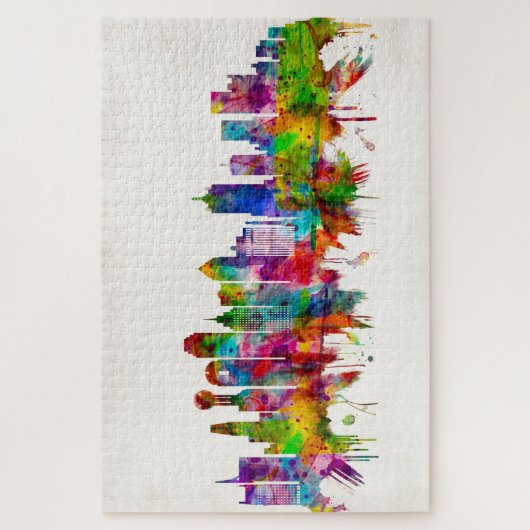 Dallas Texas Skyline Legpuzzel (Verticaal)