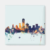 Dallas Texas Skyline Magneet (Voorkant)
