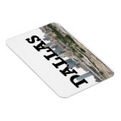 Dallas Texas Skyline met Dallas in de lucht Magneet (Rechterzijde)