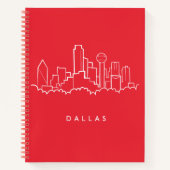 Dallas Texas Skyline Notitieboek (Voorkant)