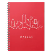 Dallas Texas Skyline Notitieboek (Voorkant)
