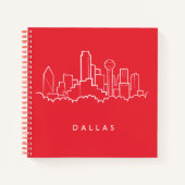 Dallas Texas Skyline Notitieboek (Voorkant)