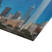 Dallas Texas skyline op zonsondergang Snijplank (Hoek)