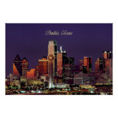 Dallas, Texas skyline Perfect Poster (Voorkant)