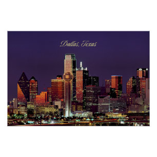 Dallas, Texas skyline Perfect Poster