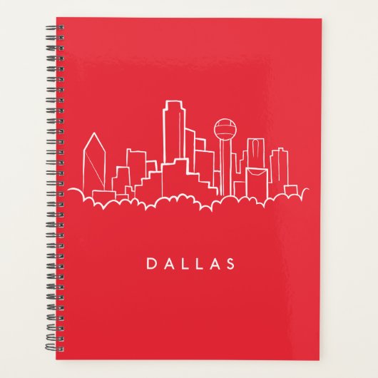 Dallas Texas Skyline Planner (Voorkant)