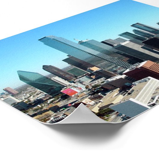 Dallas Texas Skyline Poster (Hoek)