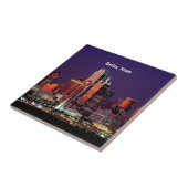 Dallas, Texas Skyline Tegeltje (Zijkant)