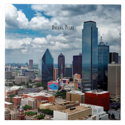 Dallas, Texas skyline Tegeltje (Voorkant)