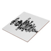 Dallas, Texas skyline Tegeltje (Zijkant)