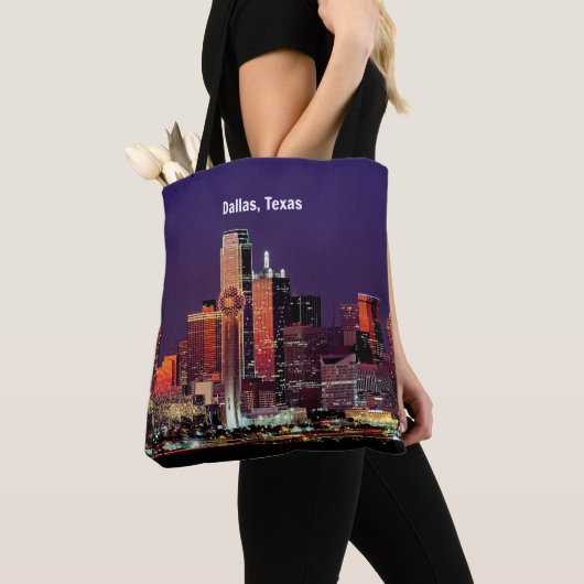Dallas, Texas Skyline Tote Bag (Dichtbij)