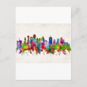 Dallas Texas Skyline Uitnodiging Briefkaart (Voorkant)