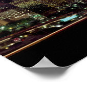 Dallas, Texas skyline zicht, Poster (Hoek)