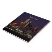Dallas, Texas skyline zicht, Tegeltje (Zijkant)