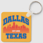 Dallas, Texas Sleutelhanger (Achterkant)