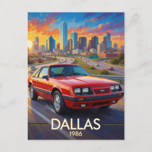 Dallas Texas Snelweg Prestatie 1986 Briefkaart