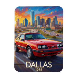 Dallas Texas Snelweg Prestatie 1986 Magneet