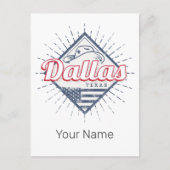 Dallas Texas Stad Verenigde Staten Oude Verenigde  Feestdagenkaart (Voorkant)