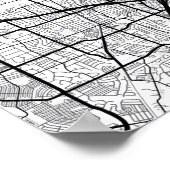 Dallas, Texas Stadsplattegrond + Markeer uw locati Poster (Hoek)