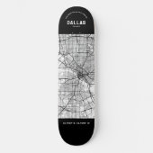 Dallas, Texas Stadsplattegrond Skateboard (Voorkant)