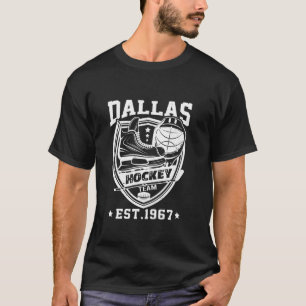 Dallas Texas Star Sticks Funny Hockey Team  T-shirt
