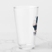 Dallas Texas State Kaart Vlag Glas (Rechts)