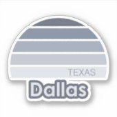 Dallas Texas Sticker (Voorkant)