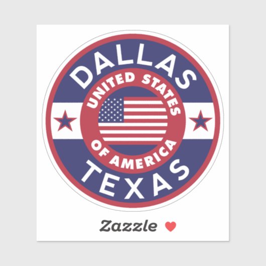 DALLAS, Texas Sticker (Vel)