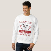 Dallas Texas Tacky Xmas Sweatshirt Snowman Robbery (Voorkant volledig)