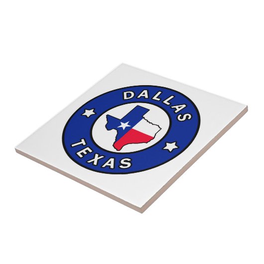 Dallas Texas Tegeltje (Zijkant)