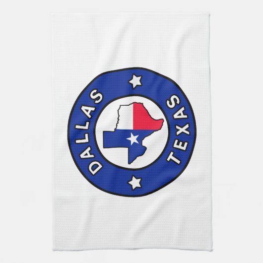 Dallas Texas Theedoek (Verticaal)
