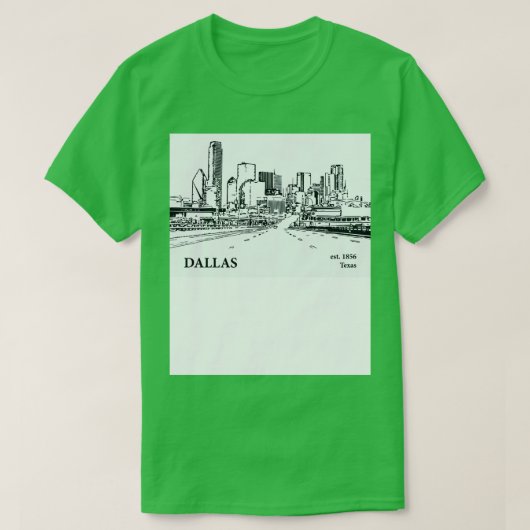 Dallas Texas Thirt 4 T-shirt (Design voorkant)