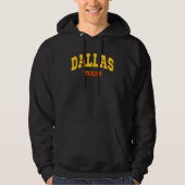 Dallas Texas Throwback Classic Hoodie (Voorkant)