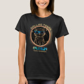 Dallas Texas Total Solar Eclipse 2024 Kat Liefhebb T-shirt (Voorkant)