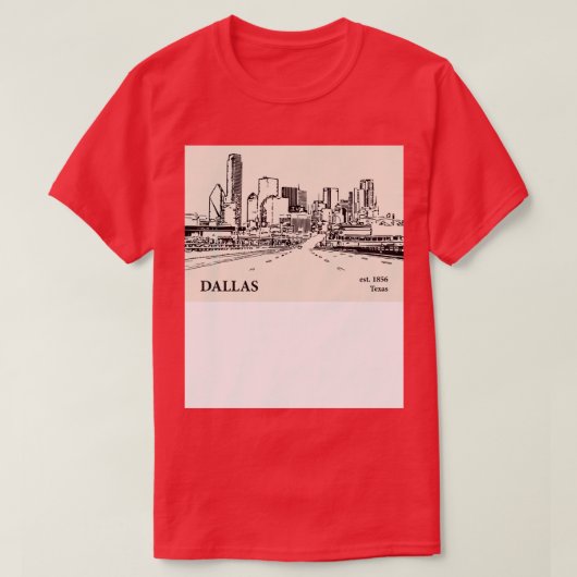 Dallas Texas TShirt 1 (Design voorkant)