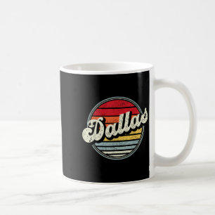 Dallas Texas TX Home State Cool 70s Style Sunset M Koffiemok