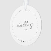 Dallas Texas TX Travel United States Simple Ornament (voorkant)