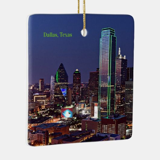 Dallas, Texas uitzicht, Keramisch Ornament (Rechts)