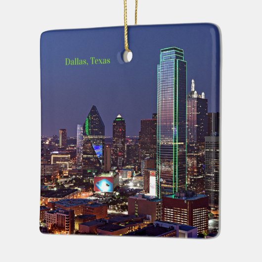 Dallas, Texas uitzicht, Keramisch Ornament (Links)