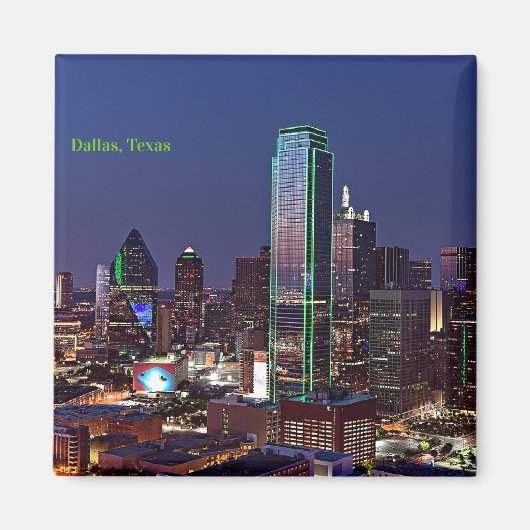 Dallas, Texas uitzicht, Magneet (Voorkant)