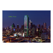 Dallas, Texas uitzicht, Perfect Poster (Voorkant)