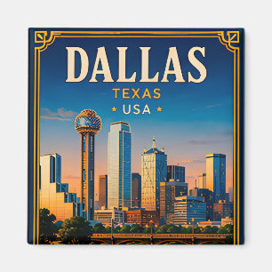 ⭐ Dallas Texas Vakantiegedenkteken Magneet