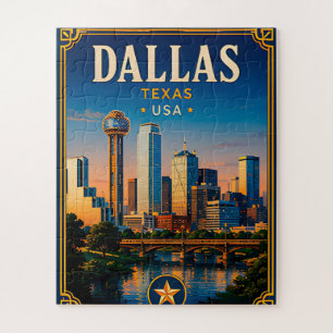⭐ Dallas Texas Vakantieherinnering Legpuzzel