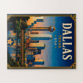 ⭐ Dallas Texas Vakantieherinnering Legpuzzel (Horizontaal)