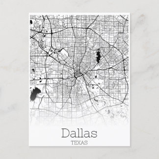 Dallas Texas Verenigde Staten Travel City Road Map Briefkaart