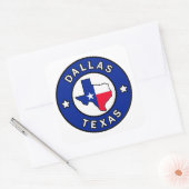 Dallas Texas Vierkante Sticker (Envelop)