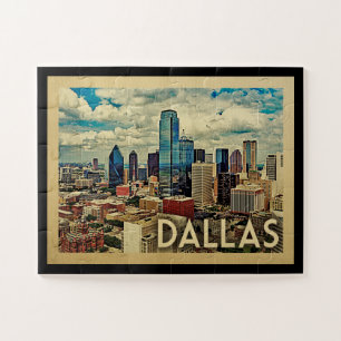 Dallas Texas Vintage Travel Legpuzzel