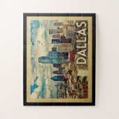 Dallas Texas Vintage Travel Legpuzzel (Verticaal)