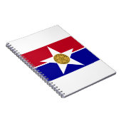Dallas Texas Vlag Notitieboek (Rechterzijde)